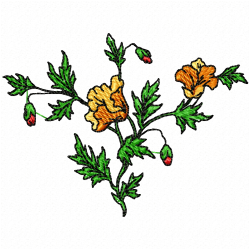 Flowers Embroidery Design 10